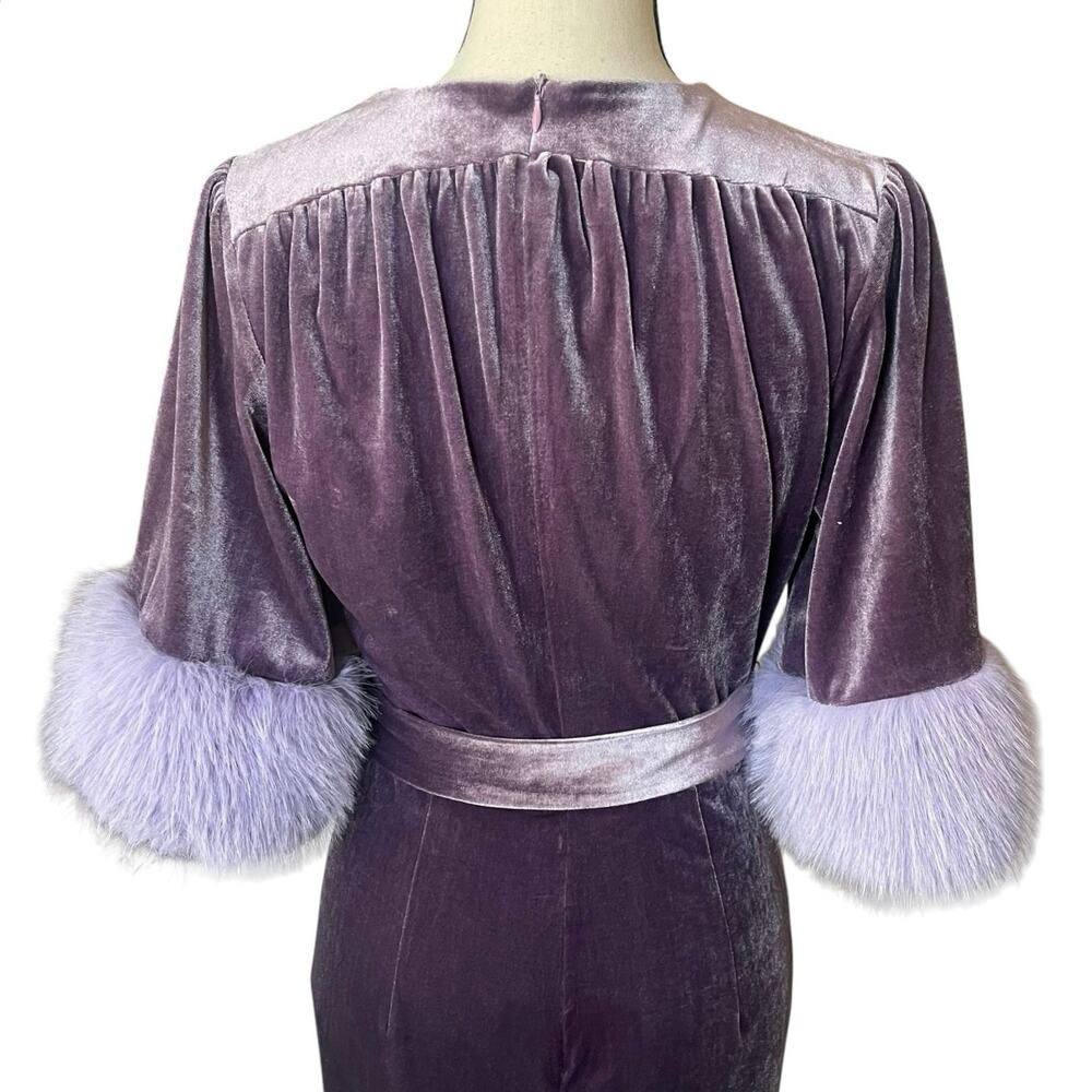 HOLLYWOODLAND by Elle Rebel The 5th Avenue Dress in Lavender Glam Retro Pin Up - Picture 7 of 13